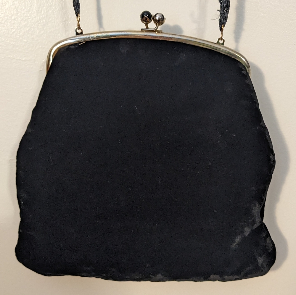 Classic Black Evening Frame Bag - Unbranded